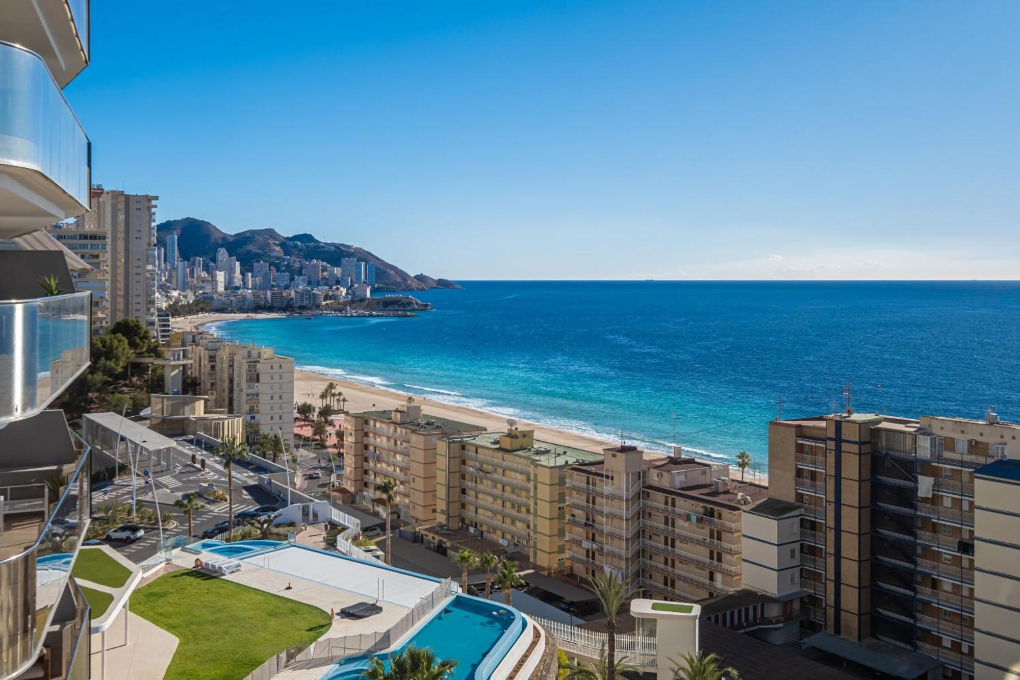 Sunset Cliffs Deluxe Apartment 6133 Poniente Beach Benidorm Bagian luar foto